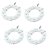 uxcell® 4 Pcs 40mm Angel Eyes 1210 SMD 12 LED Ring Vehicles Car Light White