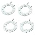 uxcell 4 Pcs 40mm Angel Eyes 1210 SMD 12 LED Ring Vehicles Car Light White