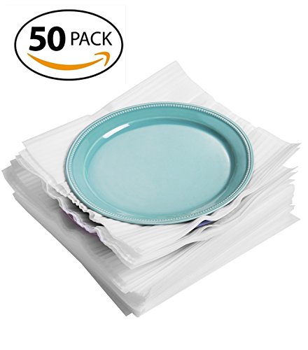 50 Cushion Foam Sheets 12â€x 12â€, Protect Dishes, China, and Furniture, Packing supplies, Packing Cushioning Supplies for Moving (50 PACK) (50 Count)