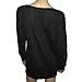 Laimeng, Women Womens Letter Print Loose Sweatshirt Casual Pullover Top + Free Crystal Earrings
