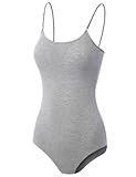 LE3NO Womens Shapewear Bodysuit with Adjustable Straps