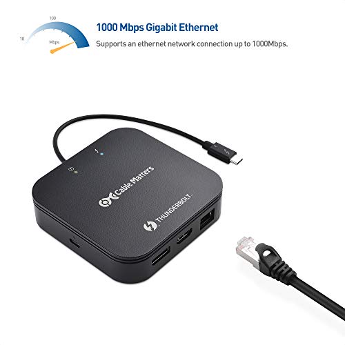 [Intel Thunderbolt Certified] Cable Matters Dual Monitor Thunderbolt 3