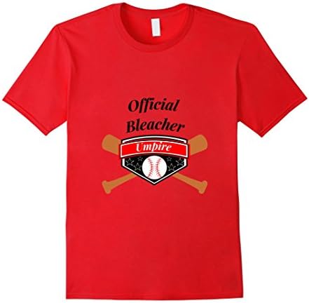 Mens Baseball Softball fan t-shirt Bleacher Umpire XL Red