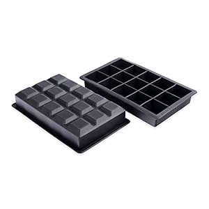 Schramm® 2 stuks ijsblokjesmallen 3,5 cm gemaakt van voedselveilige siliconen BPA-vrije siliconenmallen Ijsblokjesmaker…