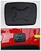 FMtoppeak Aluminum Fuel Filler Door Cover Gas Tank Cap for Jeep Renegade 2014 UP Black