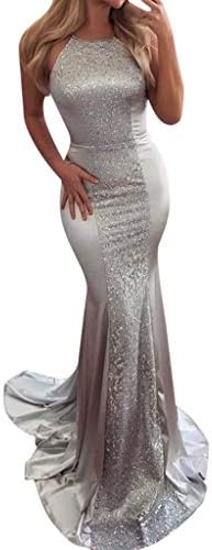 Hanomes Women's Off Shoulder Maxi Long Evening Prom Dress Backless Lace-up Embroidered Mermaid Formal Party Cocktail Gowns Bridesmaid Dress Elegant Wedding Dress Sexy Evening Dress