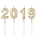 URAQT Birthday Candles Numbers, Gold Glitter Birthday Numeral Candles for Birthdays, Weddings, Reunions, Theme Party, Number 1