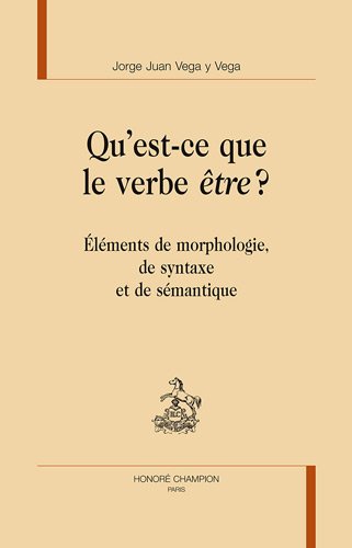 Qu'est-ce que le verbe être ?