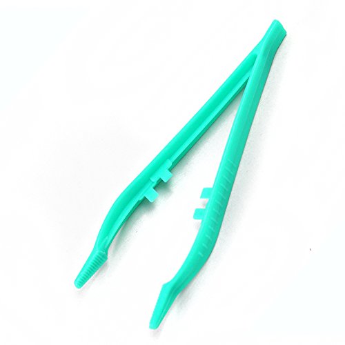 5pcs 12cm Reptile Terrarium Plastic Tweezers Tool Set Tongs Feeding Durable Forceps