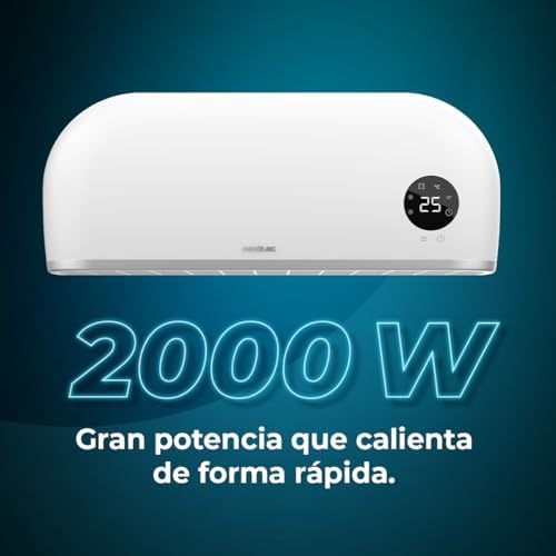 Cecotec readywarm 2000 max box aquecedor de banheiro cerâmico com 2.000 w, display led, controle remoto e proteção ipx2, 20 m2