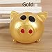 lonko5DING Antistress Decompression Splat Ball Vent Toys Smash Pig Toy Venting Water Ball Venting Pig Head Decompression Whole Venting Fruit Venting Gold Pig (2PCS)