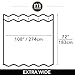 mDesign Cotton Waffle Knit Shower Curtain - Hotel Style Shower Curtain - Luxury Spa Quality Waffle Weave Fabric Cotton Shower Curtains for Bathroom - Bath and Shower Curtains - 108