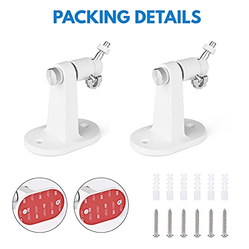 2Pack Adjustable Security Wall Mount Bracket for Ring Stick Up Cam