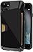 Smartish iPhone 7/8 / SE (2020) Rugged Wallet Case - Vault Armor Wallet for iPhone SE & iPhone 8/7 [Protective Non-Slip Grip Credit Card Cover] - [Silk] - Jet Black