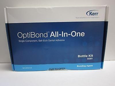 Kerr 33381 OptiBond All-in-One Single Component Self-Etch Dental Adhesive Bonding Agent Bottle Kit with Unidose Sample