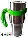 EasyShopForEveryone Solid Plastic Handle for 30-Ounce Rambler Tumbler - Green