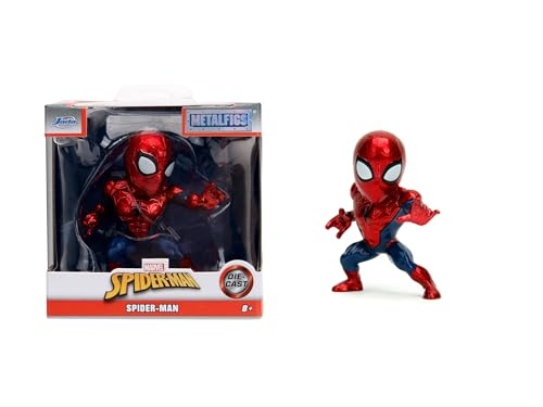 Jada Toys Marvel Spider-Man Figure (Spiderman) - 1 Collectible Metal Figure for Fans and Collectors from 8 Years, Approx. 6.5 cm Tall