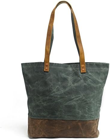 Women's Concise Style Waterproof Canvas Tote Shoulder Bag shopper bag