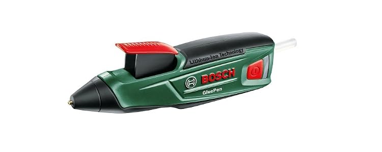 Bosch GluePen - Pistola de pegar a batería (cargador microUSB, 4 uds. de adhesivo Ultrapower, caja de cartón, 3,6 V)