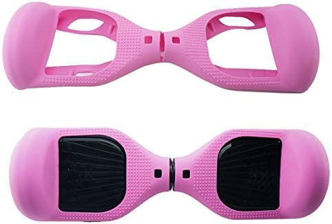[WheelElite] Silicone Case Scratch Protector Wrap Rubber Cover Protective Skin for 6.5 Inch Hover Board 2 Wheels Balance Scooter (Pink)