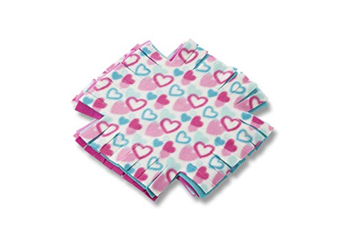 Melissa & Doug Created by Me! Heart Fleece Blanket No-Sew Craft Kit (40 Squares, 3.5 feet x 5 feet) - //coolthings.us