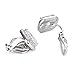 Yoursfs Clear CZ Clip on Earrings for Women Halo Princess Cut Solitaire Square Clip-on