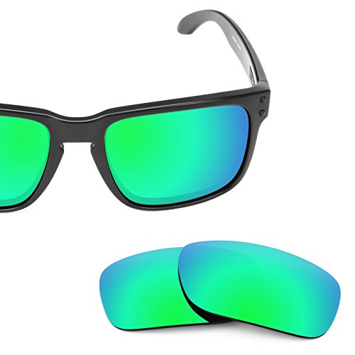 Revant Replacement Lenses for Oakley Holbrook Polarized Emerald Green MirrorShield