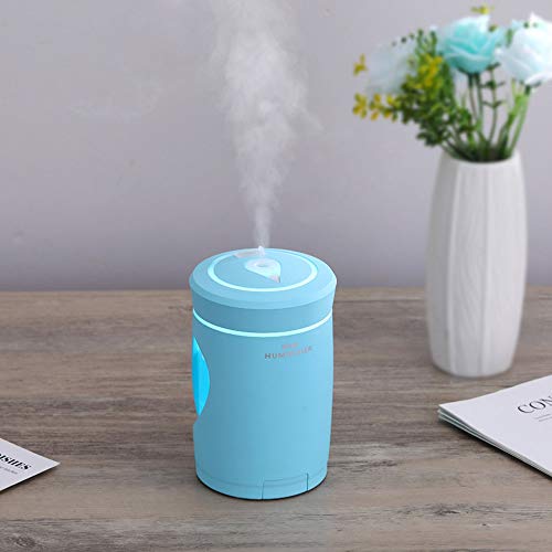 Alimao USB Humidifier Mini Night Light LED Humidifier Air Diffuser Purifier Atomizer BU Blue