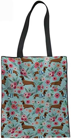 Animal Canvas Reusable Tote Bag Women Shopping Tote Bags Book Bags