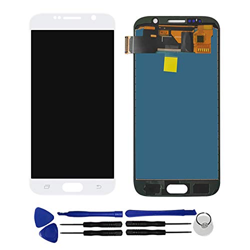 OYOG Replacement for Samsung Galaxy S6 G920F G920A Touch Screen Digitizer Assembly LCD Display (No Bezel Frame) (White)