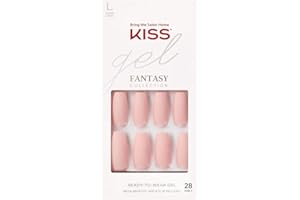 Kiss Nails GEL FANTASY-Long Design Nails w/Adhesive Tabs & Glue (KGN09-AB FAB)