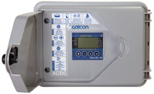 Galcon 62512S DC-12S 12-Station Indoor or Outdoor Wall Mounted Battery Operated Irrigation and Propagation Controller