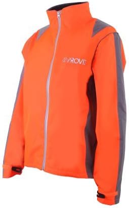 orange waterproof cycling jacket