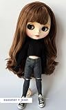 Studio one Lovely Causal Sweater & Jean Cloth for Blythe Doll Best Gift