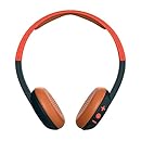 Skullcandy Uproar Bluetooth Wireless On-Ear Headphones with Built-In Mic and Remote, Orange/Navy