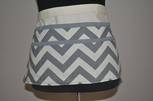 Teacher apron in Gray chevron