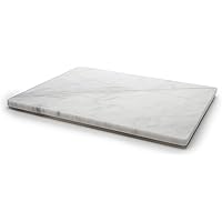 KC KULLICRAFT Home Basics Multi-Purpose Pastry Marble Tray Cutting Board Slab With Non-Slip Feet For Stability & Scratch Prot