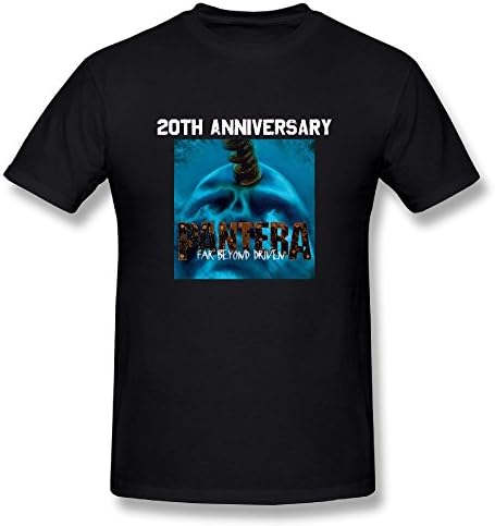 JudeB Men's Pantera Far Beyond Driven Casual Tee Black 5XL