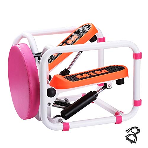 KENL-Mini-Fitness-Twist-Stepper-Home-Exercise-Slimming-Step-Machine-Resistance-Bands-Indoor-Multifunctional-Fitness-Equipment-Fitness-Stair-Stepper-Portable-Twist-Stair-StepperOrange