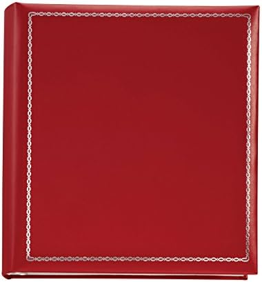 Exposures Felicity Large Memo Photo Album, Holds 300 4x6 Photographs, Red