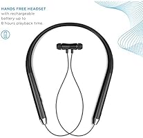 soundlogic voice assistant wireless neckband bluetooth headset with mic