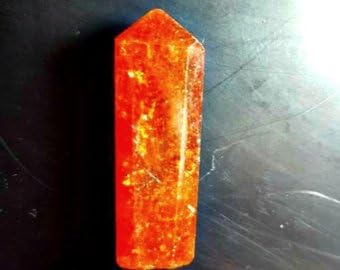 Spessartite Garnet Crystal Wand. High Quality Gemstone Rough, Parcel For Wire Wrapping/ Jewelry.