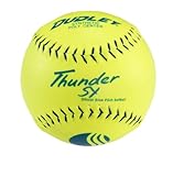 Dudley Blue Stitch USSSA Thunder SY Synthetic Yellow Slow Pitch Softball