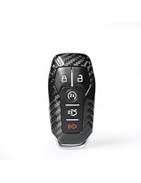 Topsmart   Carcasa de fibra de carbono para mando a distancia de Ford Mustang con 5 botones