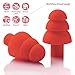 MyTravelUp - 2PACK, High fidelity EARPLUGS for hearing protection from harmful noise in daily life, ECO-FRIENDLY silicone material, GOOD ELASTICITY and PRACTICALITY (Red)