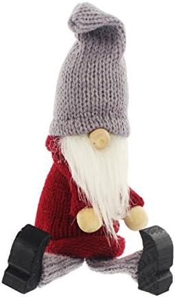 Impressive Enterprises 5.5" x 2" Rustic Sitting Gnome Cloth & Wood Tabletop Figurine