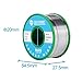 SainSmart 100g 0.6mm Lead Free Solder Wire with Rosin2 Sn97 Cu0.7 Ag0.3, Tin Wire Solder for Electrical Soldering (0.6mm, 100g /0.22lbs)