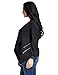 LookbookStore Women’s Plus Size Black Draped Business Casual Zip Blazer Jacket