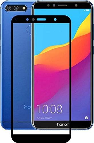 zivite 5D Huawei Honor 7A Edge to Edge || Full Gum || Full Glue || Gorilla Tempered Glass Guard for Huawei Honor 7A - Black