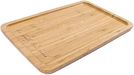 Amazon 竹製 トレー 角型 プレート 長角膳 洗える お盆 定食用 トレイ